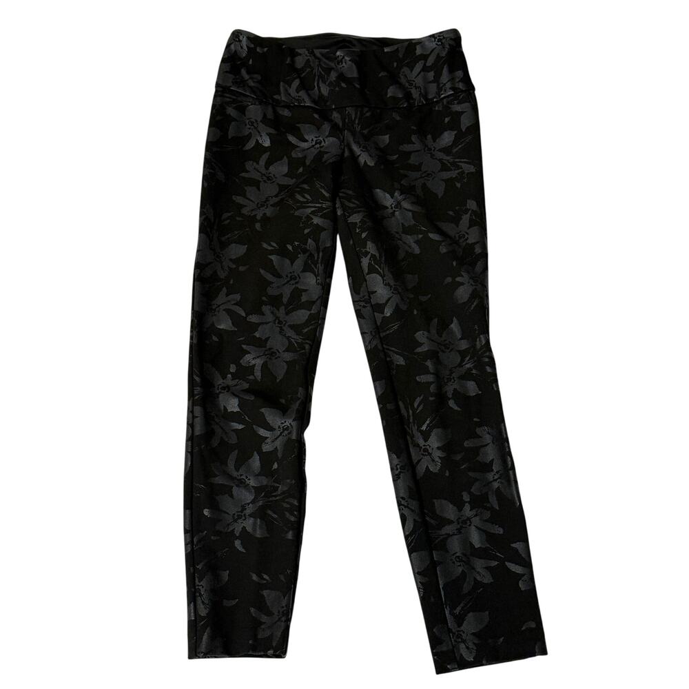 Soft Surroundings Twilight Floral Ponte Pants, Size S